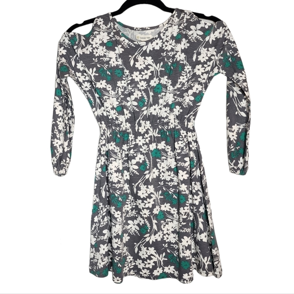 Tucker + Tate Stretch Floral Cold-Shoulder‎ dress.